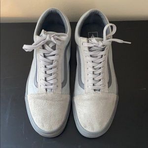Greyish/blueish Vans